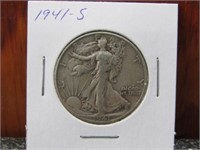 1941-S Silver Walking Liberty Half Dollar