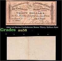 1864 3rd Series Confederate States Thirty Dollars