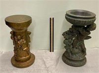 statue planter and column
