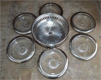 Silver Plate Wine Coaster & Drink Coaster Lot