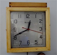 Vtg Bulova Wall Clock Model ST1 c1930's