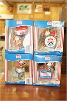 Four Pepsi-Cola Christmas Ornaments NIB Two dated