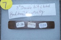 3" LONG DOUBLE BIT CHISEL FROM KENTUCKY