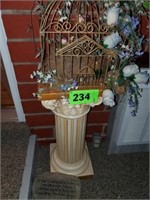 MARBLE LIKE STAND- DECORATIVE BIRDCAGE