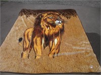 SAFARI COLLECTION LION THROW 79X89 INCHES