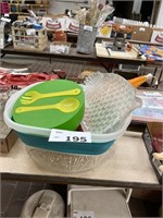 MISC. PLATTERS, STORAGE CONTAINERS AND MORE