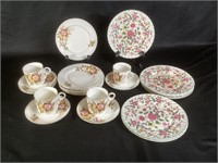 Worcester Lunch Set & Old Foley Lunch Plates
