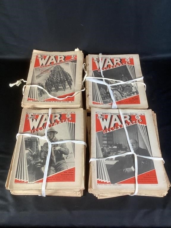 The War Illustrated Magazines Vols1-4,World War II
