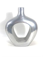 Designer Metal Oval Vase - Large