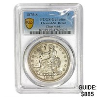 1875-S Silver Trade Dollar PCGS Genuine