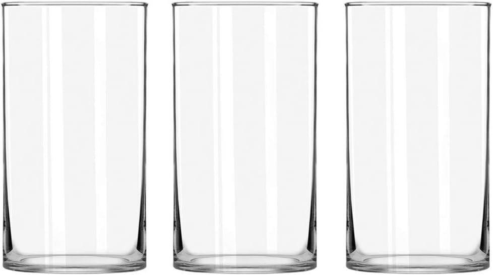 3 Pack Glass Cylinder Vases  8 Inch