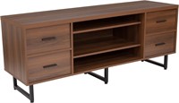 Lincoln Collection Rustic Wood TV Stand