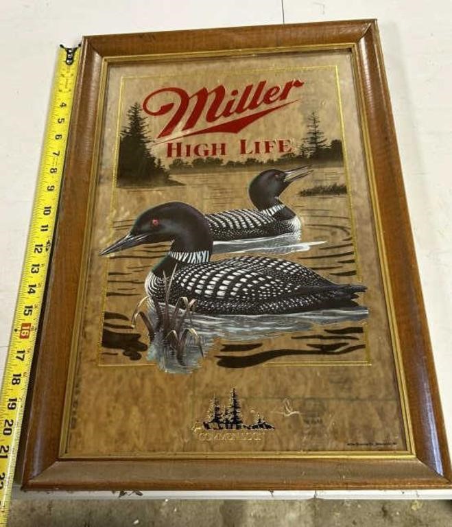 Miller High Life Mirror- Common Loon