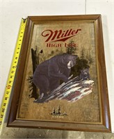 Miller High Life Mirror - Black Bear