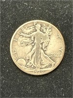 Silver 1920-D Walking Liberty Half Dollar