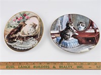 2 Limited Edition Cat Wall Plates