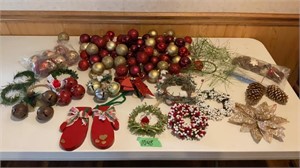 Christmas balls and other decor