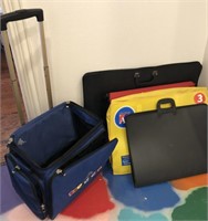 Rolling Tote & Various Art Totes