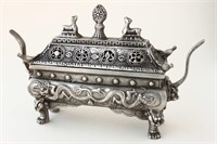 Chinese Lidded Twin Handled Censer,