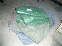 Assortment of tarps