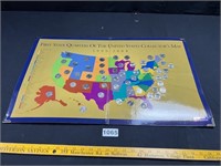 US Quarter Complete Set on Map