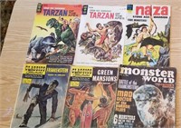 Vintage Comic Books, Tarzan, Naza, Monster World