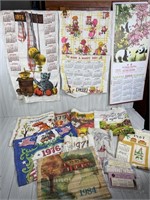 1970s CALENDAR KITCHEN TOWELS 1960s DESK CALENDARS