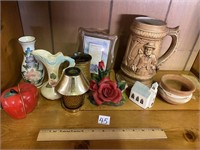 Large lot salt and pepper, mugs, vases