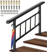 Versatile 2-3 Step Stair Railings with Kit