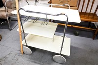 White MCM Rolling Cart