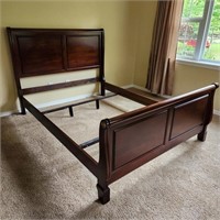 Modern Queen Size Sleigh Bed Frame