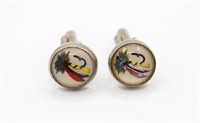 Vintage Nymph Fly Fishing Cuff Links