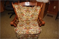 Wooden Wingback Chair