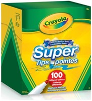 Crayola Super Tips Washable Markers 100 Count Arts