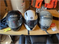 3 - XXL Snowmobile / Motorcycle Helmets