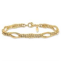 14 Kt- Fancy Design Link Bracelet
