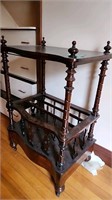 Antique Ornate Wood End Table