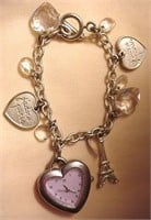 Gymboree Hearts Charm Watch Bracelet