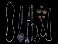 Sterling Necklaces, Earrings, Pins & Bracelets