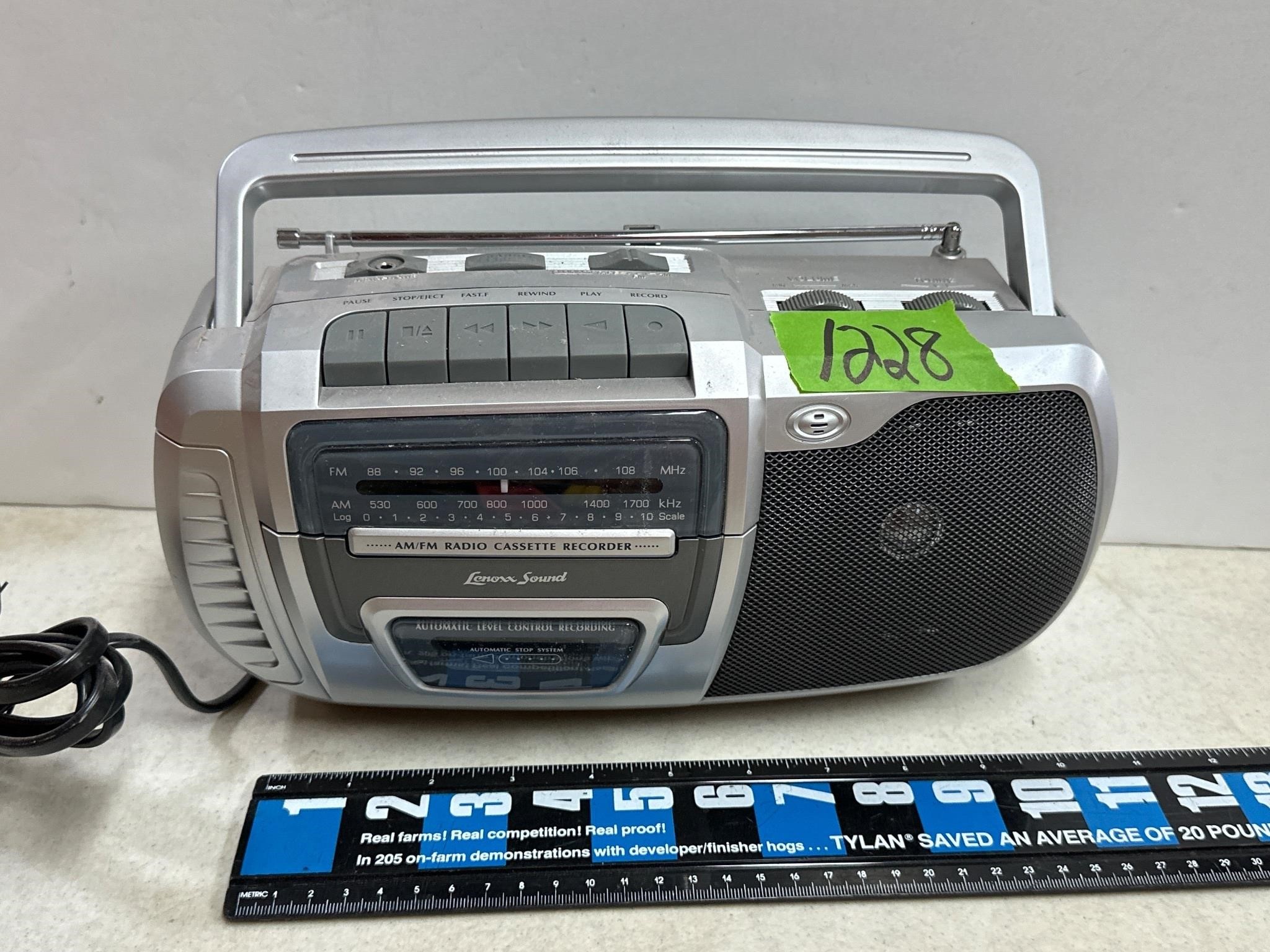 Lenoxx Sound AM/FM  cassette recorder