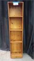 NICE KNOTTY PINE BOOKCASE WITH ADJUSTABLE SHELVES