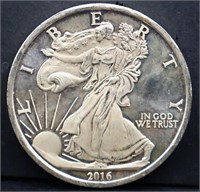 5 troy oz 2016 Liberty silver round