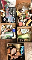 5 Box Lots Occupied Japan, Toys, Brass, Etc