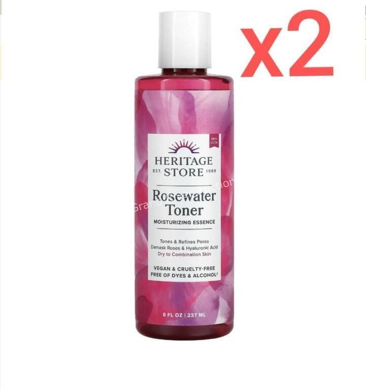 2-Pack Heritage Store Rosewater Toner