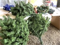 Christmas tree - 6 ft, lights, socking hangers,