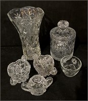 Etched Glass Vase, Canister & More