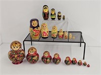 3 SETS OF RUSSIAN DOLLS