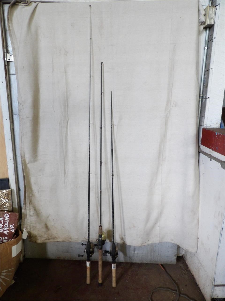 3 Fishing Rods - 1 Needs Repair
