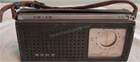 Vintage Sony Am/FM Transistor Radio Model TFM-96