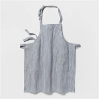 Cotton Striped Apron Blue - Threshold